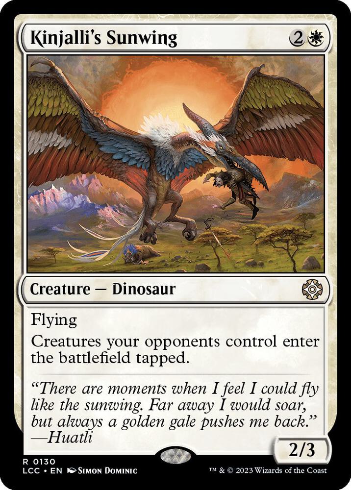 Kinjalli's Sunwing, Commander: The Lost Caverns of Ixalan 130