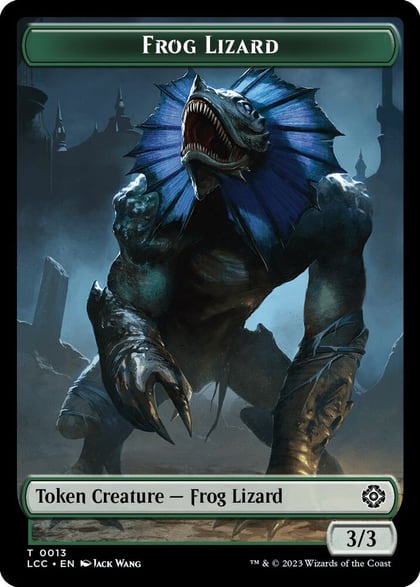Frog Lizard // Merfolk (0003) Double-Sided Token, Commander: The Lost Caverns of Ixalan 13 // 3