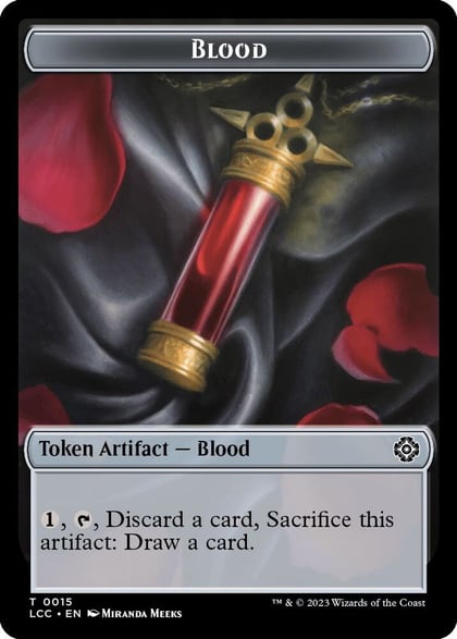 Blood // Vampire (0004) Double-Sided Token, Commander: The Lost Caverns of Ixalan 15 // 4