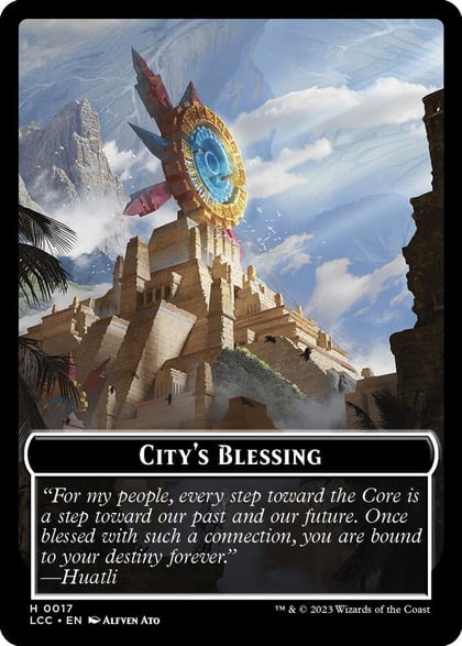 City's Blessing // Pirate Double-Sided Token, Commander: The Lost Caverns of Ixalan 17 // 5