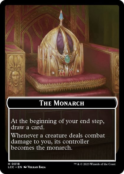 The Monarch // Pirate Double-Sided Token, Commander: The Lost Caverns of Ixalan 18 // 5