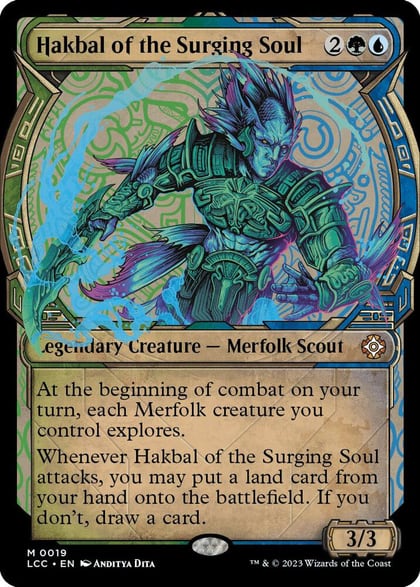 Hakbal of the Surging Soul (Showcase), Commander: The Lost Caverns of Ixalan 19