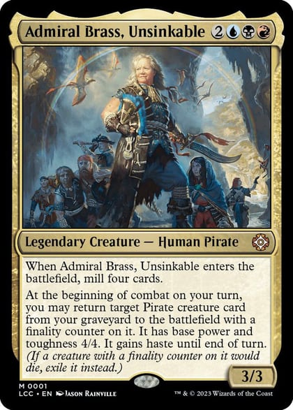 Admiral Brass, Unsinkable, Commander: The Lost Caverns of Ixalan 1