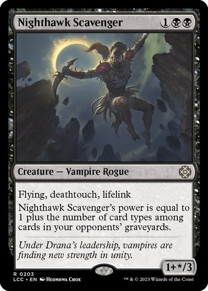 Nighthawk Scavenger, Commander: The Lost Caverns of Ixalan 203