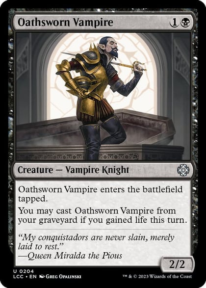 Oathsworn Vampire, Commander: The Lost Caverns of Ixalan 204