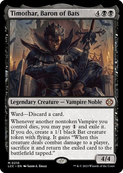 Timothar, Baron of Bats, Commander: The Lost Caverns of Ixalan 210