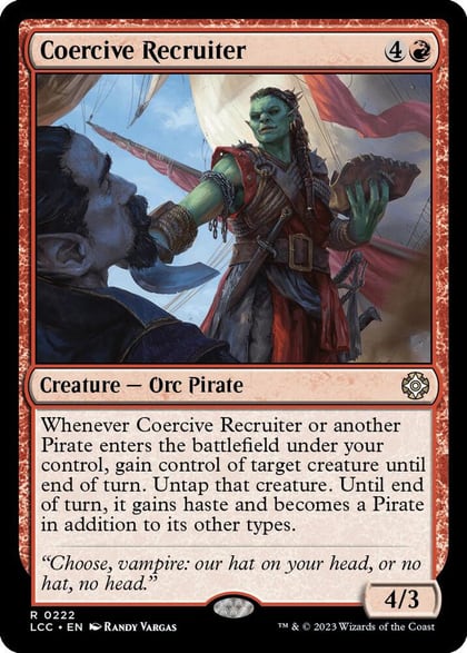 Coercive Recruiter, Commander: The Lost Caverns of Ixalan 222