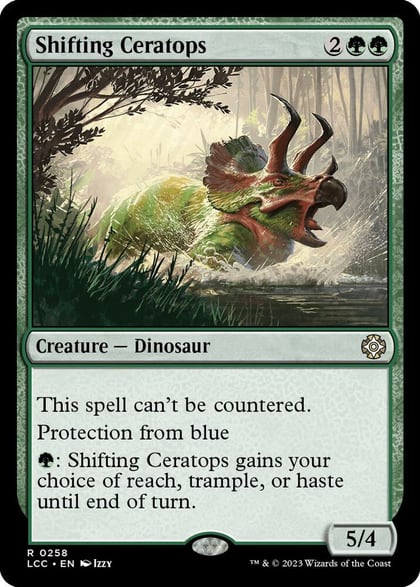 Shifting Ceratops, Commander: The Lost Caverns of Ixalan 258