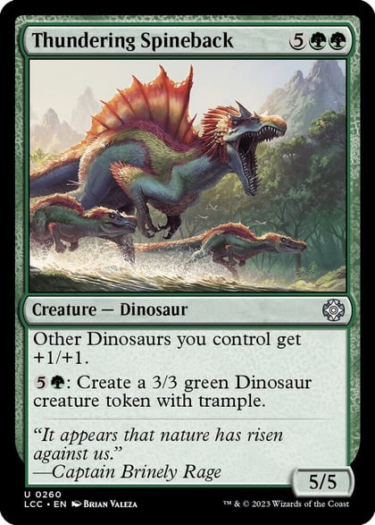 Thundering Spineback, Commander: The Lost Caverns of Ixalan 260