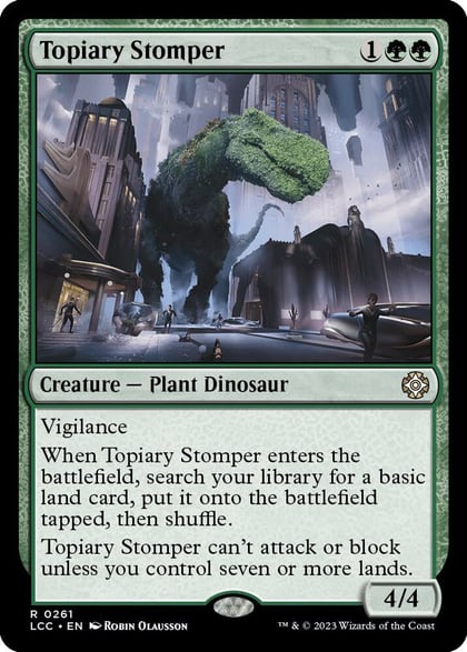 Topiary Stomper, Commander: The Lost Caverns of Ixalan 261