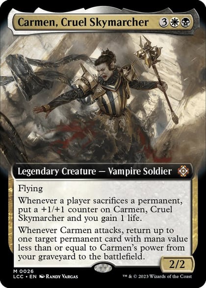Carmen, Cruel Skymarcher (Extended Art), Commander: The Lost Caverns of Ixalan 26