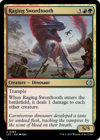 Raging Swordtooth, Commander: The Lost Caverns of Ixalan 283