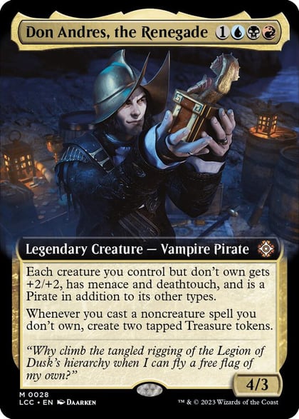Don Andres, the Renegade (Extended Art), Commander: The Lost Caverns of Ixalan 28
