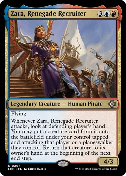Zara, Renegade Recruiter, Commander: The Lost Caverns of Ixalan 297