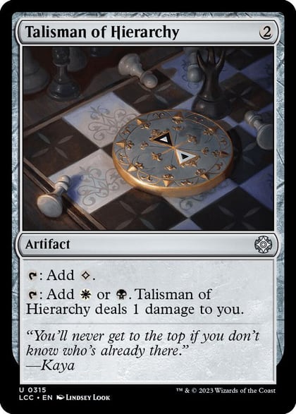 Talisman of Hierarchy, Commander: The Lost Caverns of Ixalan 315