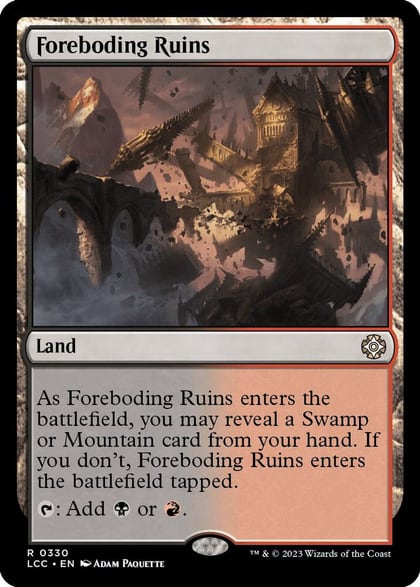 Foreboding Ruins, Commander: The Lost Caverns of Ixalan 330