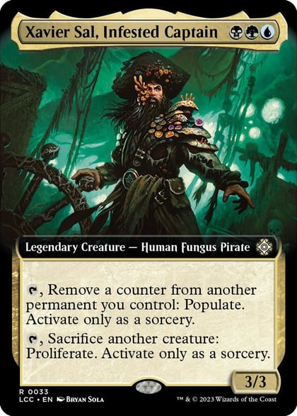 Xavier Sal, Infested Captain (Extended Art), Commander: The Lost Caverns of Ixalan 33