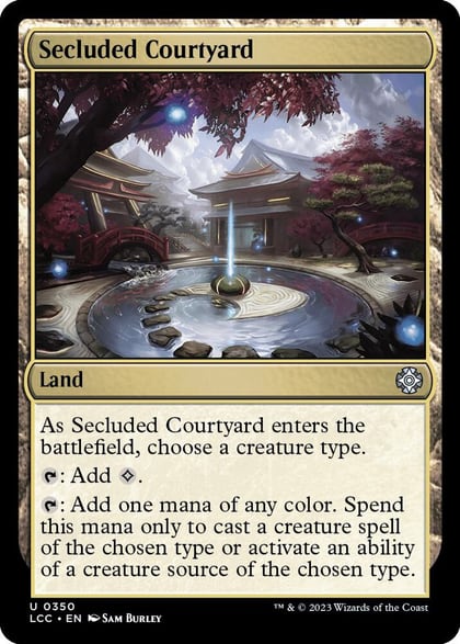 Secluded Courtyard, Commander: The Lost Caverns of Ixalan 350