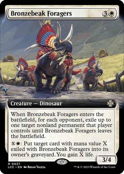 Bronzebeak Foragers (Extended Art), Commander: The Lost Caverns of Ixalan 37