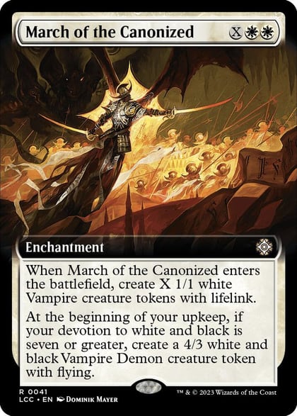 March of the Canonized (Extended Art), Commander: The Lost Caverns of Ixalan 41