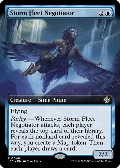 Storm Fleet Negotiator (Extended Art), Commander: The Lost Caverns of Ixalan 46