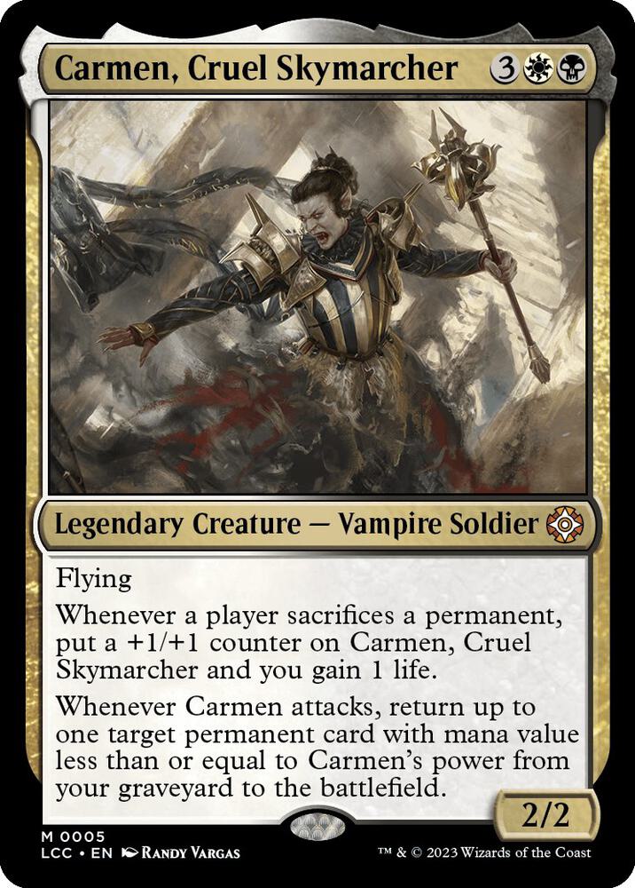 Carmen, Cruel Skymarcher, Commander: The Lost Caverns of Ixalan 5