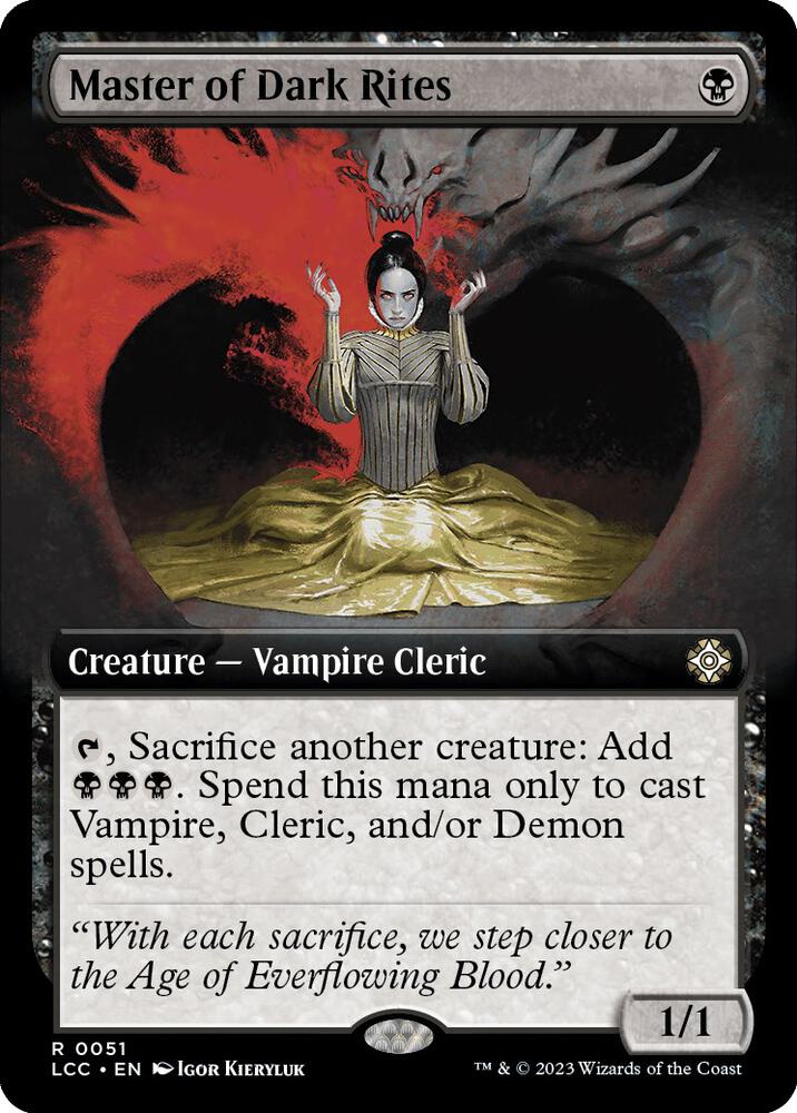 Master of Dark Rites (Extended Art), Commander: The Lost Caverns of Ixalan 51