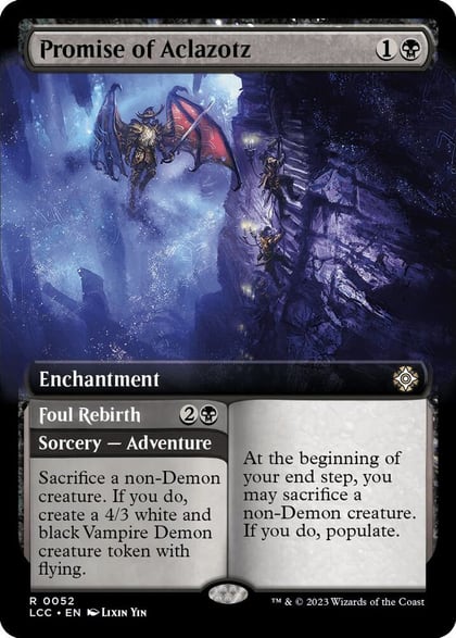 Promise of Aclazotz (Extended Art), Commander: The Lost Caverns of Ixalan 52