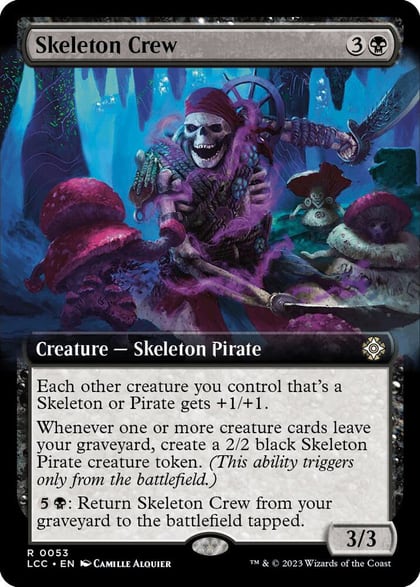 Skeleton Crew (Extended Art), Commander: The Lost Caverns of Ixalan 53