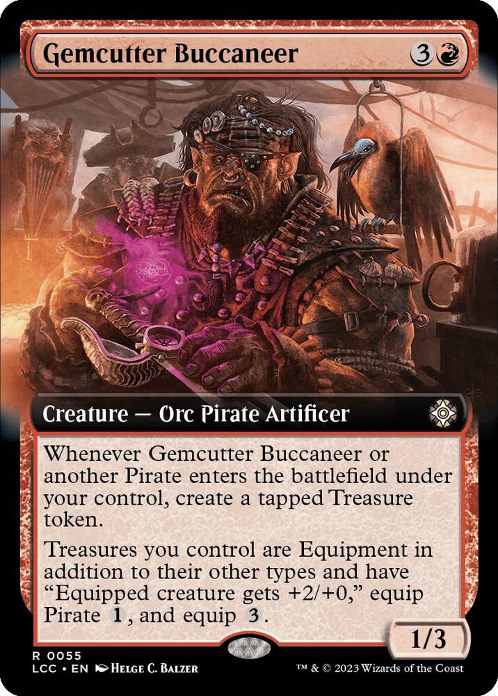 Gemcutter Buccaneer (Extended Art), Commander: The Lost Caverns of Ixalan 55