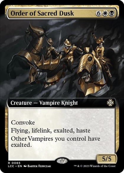 Order of Sacred Dusk (Extended Art), Commander: The Lost Caverns of Ixalan 65