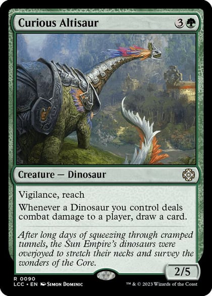 Curious Altisaur, Commander: The Lost Caverns of Ixalan 90