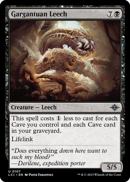 Gargantuan Leech, The Lost Caverns of Ixalan 107