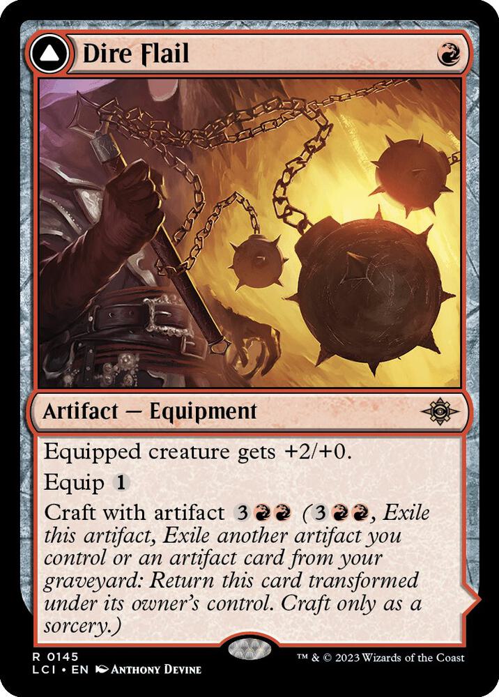 Dire Flail, The Lost Caverns of Ixalan 145