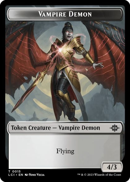 Vampire Demon Token, The Lost Caverns of Ixalan 15