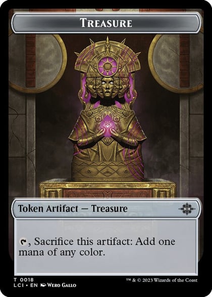 Treasure (0018) // Spirit Double-Sided Token, The Lost Caverns of Ixalan 18 // 14
