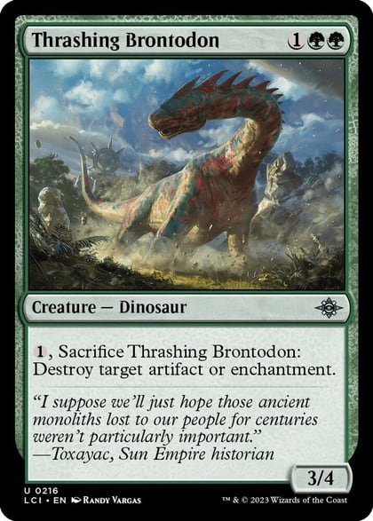 Thrashing Brontodon, The Lost Caverns of Ixalan 216