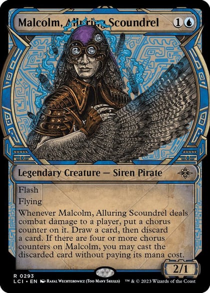 Malcolm, Alluring Scoundrel (Showcase), The Lost Caverns of Ixalan 293