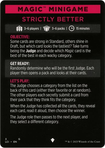 Magic Minigame: Strictly Better, The Lost Caverns of Ixalan 3