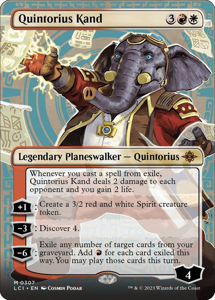 Quintorius Kand (0307) (Borderless), The Lost Caverns of Ixalan 307