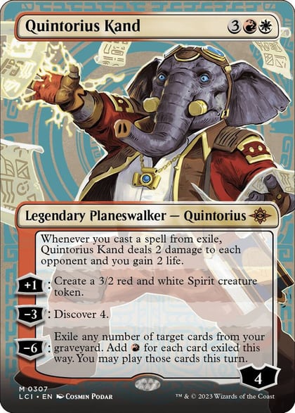 Quintorius Kand (0307) (Borderless), The Lost Caverns of Ixalan 307