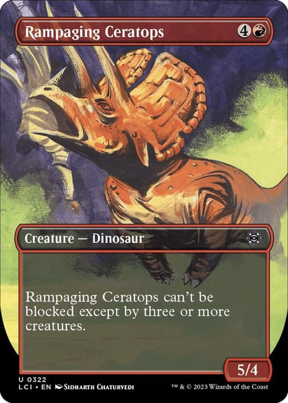 Rampaging Ceratops (Borderless), The Lost Caverns of Ixalan 322