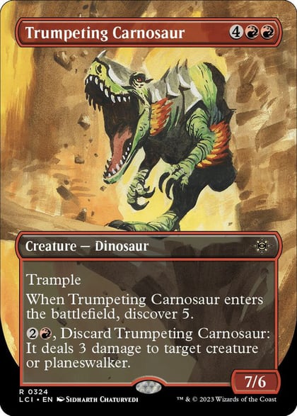 Trumpeting Carnosaur (Borderless), The Lost Caverns of Ixalan 324