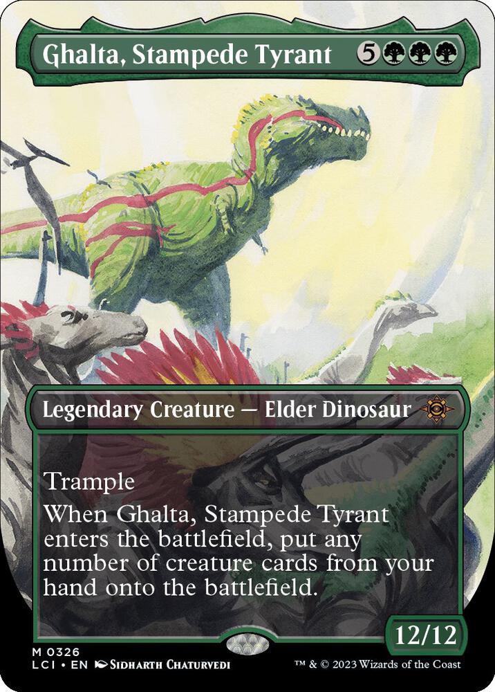 Ghalta, Stampede Tyrant (Borderless), The Lost Caverns of Ixalan 326
