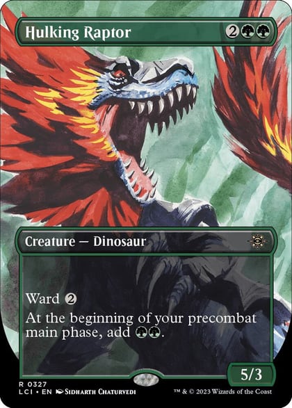 Hulking Raptor (Borderless), The Lost Caverns of Ixalan 327
