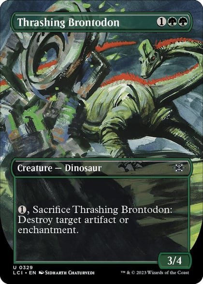 Thrashing Brontodon (Borderless), The Lost Caverns of Ixalan 329