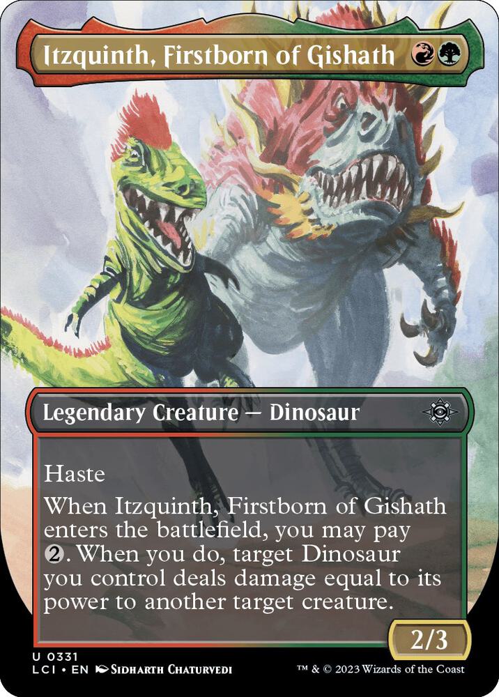 Itzquinth, Firstborn of Gishath (Borderless), The Lost Caverns of Ixalan 331