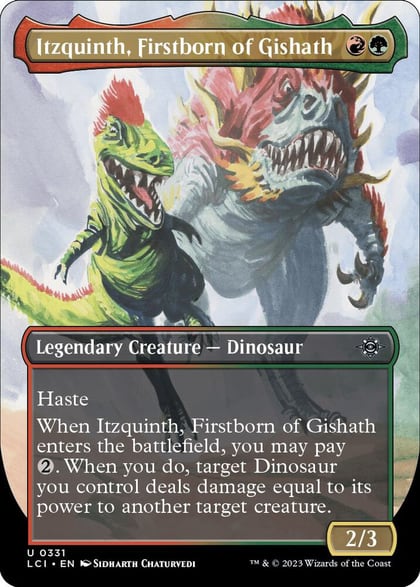 Itzquinth, Firstborn of Gishath (Borderless), The Lost Caverns of Ixalan 331