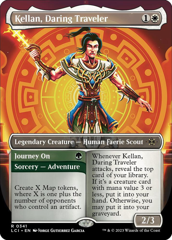 Kellan, Daring Traveler (Borderless), The Lost Caverns of Ixalan 341