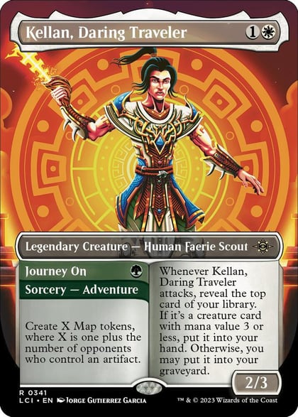 Kellan, Daring Traveler (Borderless), The Lost Caverns of Ixalan 341